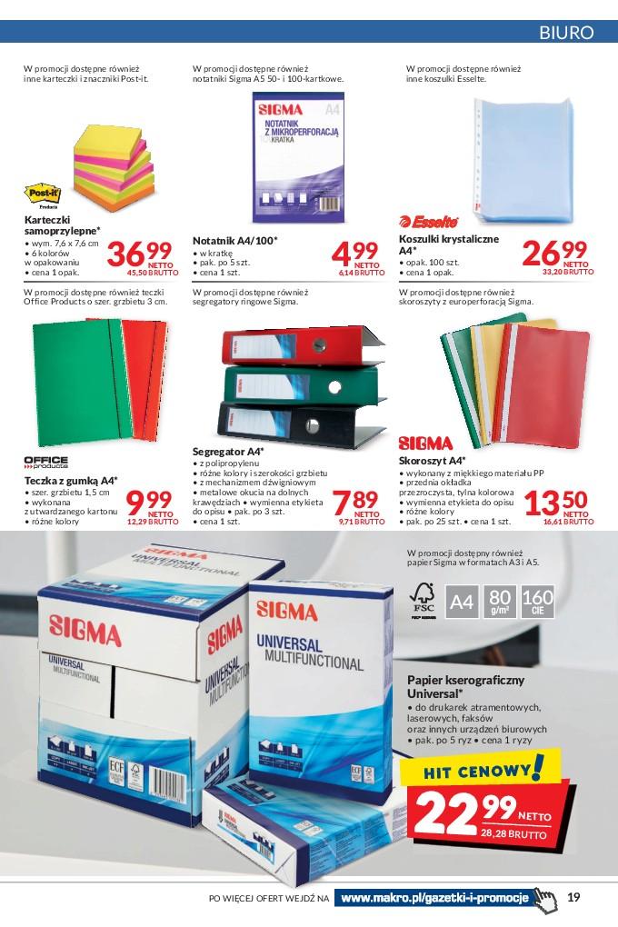 Gazetka promocyjna MAKRO str. 19